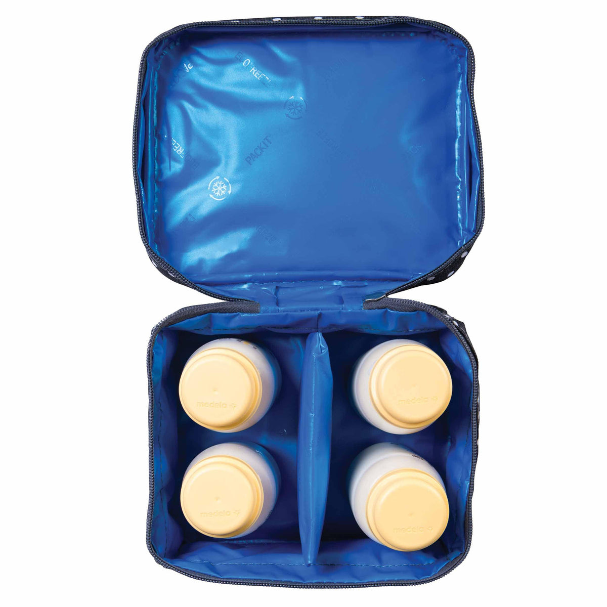 freezable-breastmilk-and-formula-cooler-k0 2023_Breastmilk-Cooler_Polka-Dots_Top-Down_4-Bottles_Lores.jpg