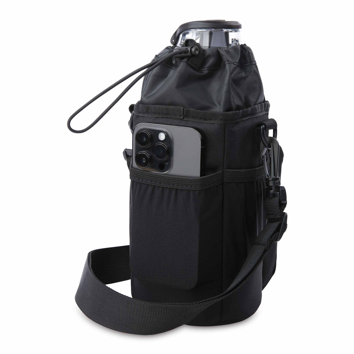 freezable-hydration-crossbody-t0 freezable-hydration-crossbody-black-back-elastic-slip-pocket.jpg